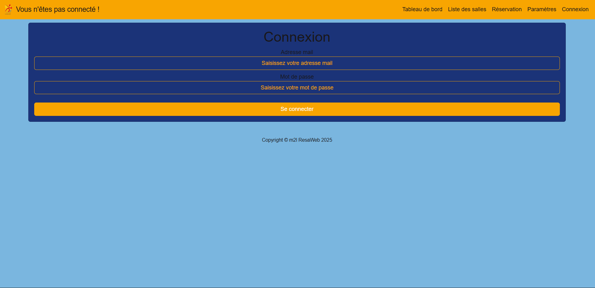 Tableau de bord du projet M2L