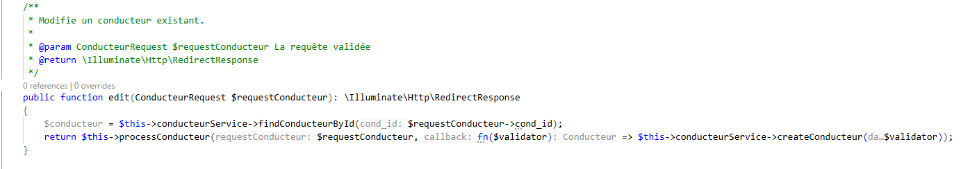 Fonction initiale non corrigée