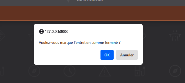 Interface non fonctionnelle